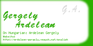 gergely ardelean business card